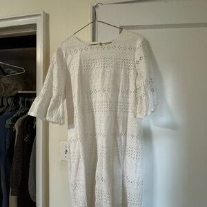 White Eyelet Dress